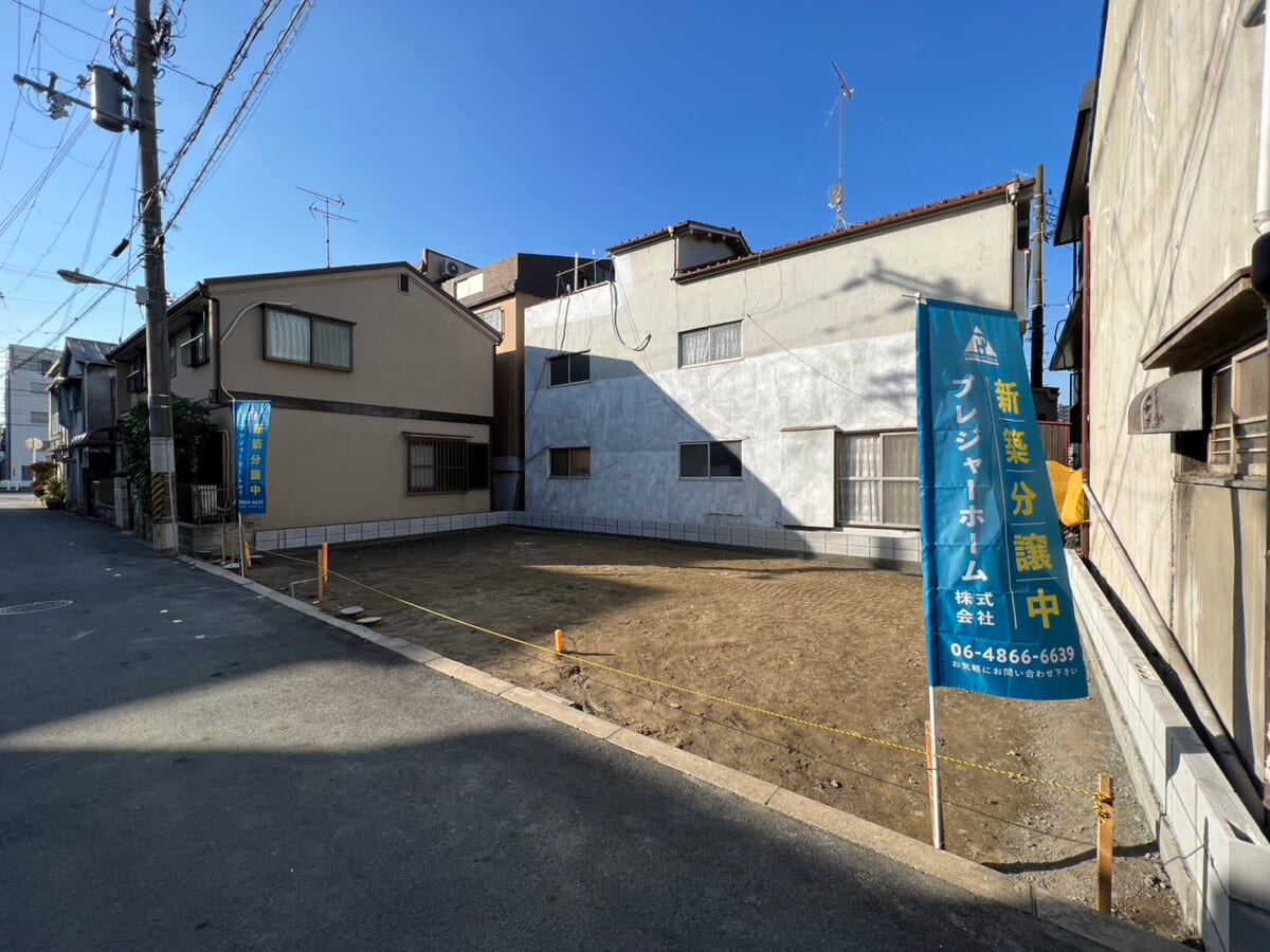 此花区朝日二丁目新築戸建（建築条件付き土地）