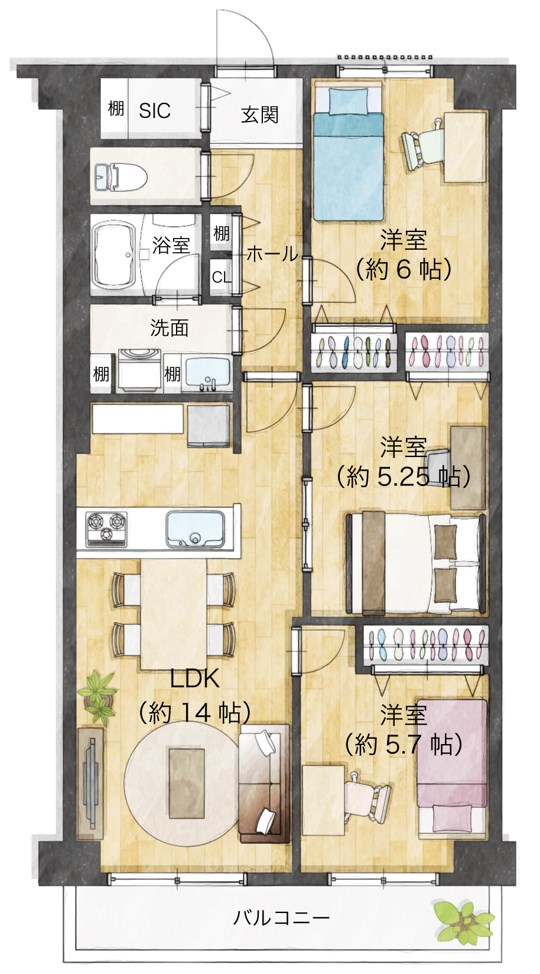 八戸ノ里ニュースカイハイツ